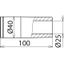 Intake tube adap. f brushes/clean. heads D=40/25mmm for NS dry clean.  thumbnail 2