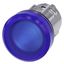 Indicator lights, 22 mm, round, metal, shiny, blue, lens, smooth, with  3SU1051-6AA50-0AA0-Z Y13 thumbnail 2