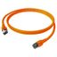 Patchcord RJ45 shielded Cat.6a 10GB, LS0H, orange,   0.5m thumbnail 4