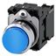 Pushbutton, 22 mm, round, metal, shiny, blue, pushbutton, raised, momentary  3SU1150-0BB50-1BA0-Z X90 thumbnail 1