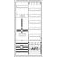 DA27CBL Meter board, Field width: 2, Rows: 57, 1100 mm x 550 mm x 215 mm, Isolated (Class II), IP31 thumbnail 28