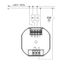 Concealed thermostat as room controller, AC 230V, 1 changeover contact, heating 5(2) A, cooling 1(1) A, white backlighting thumbnail 4