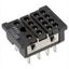 Socket, back-connecting, 8-pin, solder terminals thumbnail 1