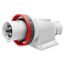 90° ANGLED SURFACE MOUNTING INLET - IP67 - 3P+N+E 125A 380-415V 50/60HZ - RED - 6H - MANTLE TERMINAL thumbnail 2