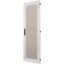 Section door with glass window, closed IP55, left or right-hinged, HxW = 1600 x 850mm, grey thumbnail 4