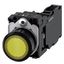 Illuminated pushbutton, 22 mm, round, plastic, yellow, pushbutton, flat, momentary contact type, with  3SU1106-0AB30-1FA0-Z X90 thumbnail 2