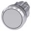 Pushbutton, 22 mm, round, metal, shiny, gray, pushbutton, flat momentary 3SU1050-0AB80-0AA0-Z Y13 thumbnail 1