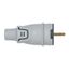 Plexo male plug with earth - plastic - IP44 - blister pack - gray thumbnail 2