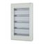 Complete surface-mounted flat distribution board with window, white, 24 SU per row, 5 rows, type P thumbnail 4