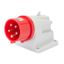 90° ANGLED SURFACE MOUNTING INLET - IP44 - 3P+N+E 16A 380-415V 50/60HZ - RED - 6H - SCREW WIRING thumbnail 2