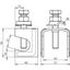 Connecting clamp f. Rd 6-22/Fl 40mm St/bare with clamp. frame f. Rd 6- thumbnail 2