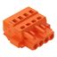 1-conductor female connector CAGE CLAMP® 2.5 mm² orange thumbnail 1