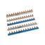 Phase busbar, 1-phase, 10qmm, angled blue, pin, 13SU thumbnail 4