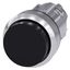 Pushbutton, 22 mm, round, metal, shiny, black, pushbutton, raised momentary 3SU1050-0BB10-0AA0-Z Y12 thumbnail 1