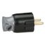 2P+E plug - 16 A - Fr/German std - cable orientation - black/grey - gencod label thumbnail 1
