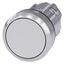 Pushbutton, 22 mm, round, metal, shiny, white, pushbutton, flat, latching, Push-to-release 3SU1050-0AA60-0AA0-Z Y10 thumbnail 2