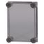 Cap, transparent smoky gray, HxWxD=250x187.5x50mm thumbnail 1
