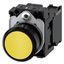 Pushbutton, 22 mm, round, plastic, yellow, pushbutton, flat, momentary contact  3SU1100-0AB30-1BA0-Z Y11 thumbnail 2