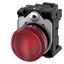 Indicator lights, 22 mm, round, metal, shiny, red, lens, smooth, with holder, LED  3SU1156-6AA20-3AA0-Z X90 thumbnail 1