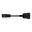 pre-assembled connecting cable Eca Plug/open-ended black thumbnail 1