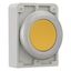 Pushbutton, RMQ-Titan, Flat, maintained, yellow, Blank, Metal bezel thumbnail 6