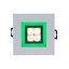 FIALE 4LED 4X1W 30deg 230V SQUARE WW LED SPOT GREEN FRAME thumbnail 4