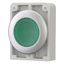 Illuminated pushbutton actuator, RMQ-Titan, Flat, momentary, green, Blank, Metal bezel thumbnail 3