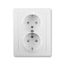 5518-3029 S Double socket outlet with earthing contacts, with hinged lids thumbnail 4