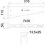 AW 55 31 A2 Wall and support bracket with welded head plate B310mm thumbnail 2