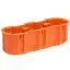 Flush mounted junction box M3x60DF MULTIWALL SLIM  orange thumbnail 1