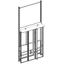 3/8MWR4A Mounting chassis, Field width: 3, Rows: 0, 1800 mm x 750 mm x 350 mm thumbnail 6