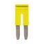 Cross bar for terminal blocks 2.5 mm² screw models, 2 poles, Yellow co thumbnail 1