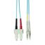 FO Patchcord Duplex LC/SC, 50/125æm OM3, LS0H-3, aqua, 2.0m thumbnail 1