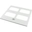 Bottom-/top plate for F3A flanges, for WxD = 1200 x 300mm, IP55, grey thumbnail 1