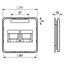 Centre plate for modular jack sockets 569-2AT thumbnail 3