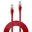 1m Cat.6 S/FTP LSZH Network Cable, Red (Fluke Tested) RJ45, M/M, 250MHz, Copper, 26AWG thumbnail 2