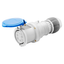 STRAIGHT CONNECTOR HP - IP44/IP54 - 2P+E 63A 200-250V 50/60HZ - BLUE - 6H - MANTLE TERMINAL thumbnail 1