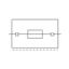 2-conductor fuse terminal block with pivoting fuse holder and end plat thumbnail 4