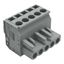 1-conductor female connector, angled CAGE CLAMP® 2.5 mm² gray thumbnail 1