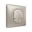 CONNECTED LIGHT SWITCH WITH NEUTRAL 2-GANG 2X250W CELIANE TITANIUM thumbnail 1