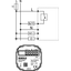 Smart Home capable flush-mounted thermostat as a room controller, RAL 9016 glossy 55x55, AC 230V, Triac, 5 actuators of 3 watts each can be switched thumbnail 3