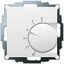 UP room controller, RAL9016 matt 55x55, 5-30C, AC 24V, 1NC, 10 A, at DC 24 V switching capacity 100 W, temperature reduction approx.4K thumbnail 1