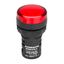 LED-indicator monobloc 24VAC/DC red thumbnail 1