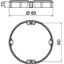 ZH 10-AR HW Compensation ring for cavity wall device box ¨68mm, H10mm thumbnail 2