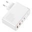 Wall Quick Charger GaN2 Pro 100W 2xUSB + 2xUSB-C QC4+ PD3.0 with USB-C Cable, White thumbnail 7