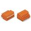 1-conductor female connector push-button Push-in CAGE CLAMP® orange thumbnail 2