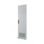 Section door, ventilated IP31, hinges right, HxW = 1800 x 650mm, grey thumbnail 2