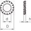 SWS M10 A4 Serrated washer  M10 thumbnail 2