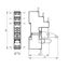 Socket with spring clamps for PCB relays with pinning 5mm thumbnail 2