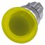 Illuminated mushroom pushbutton, 22 mm, round, metal, shiny, yellow,  3SU1051-1BD30-0AA0-Z Y12 thumbnail 2